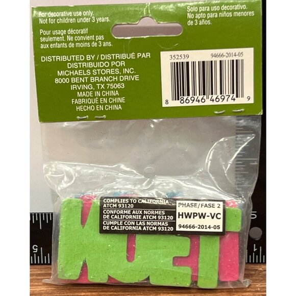 Decorative Glittery Joy Wooden Word Art Craft Embellishment 352539 - Picture 2 of 2